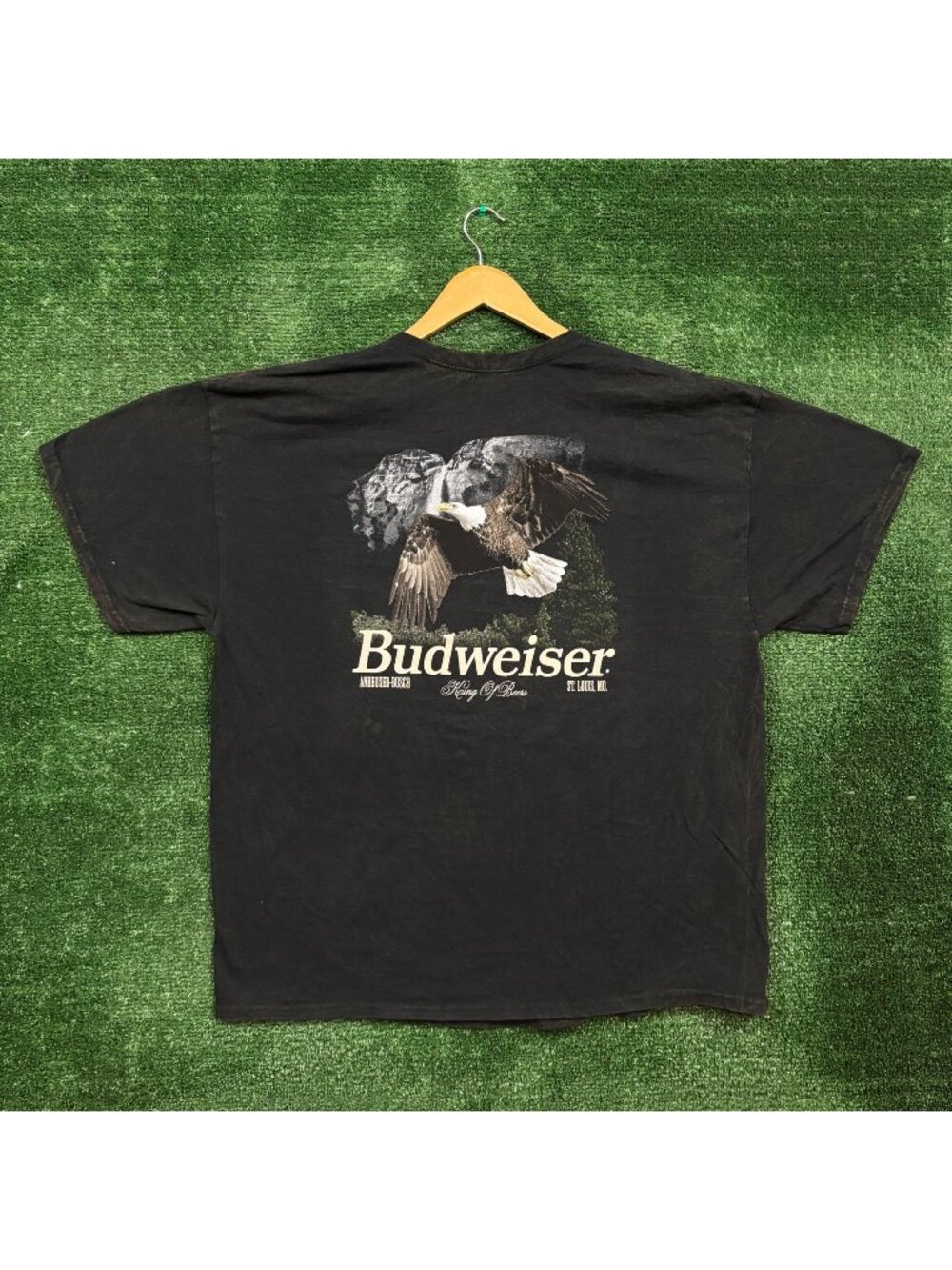 Budweiser King of Beers Mineral Wash T-Shirt Size XXL